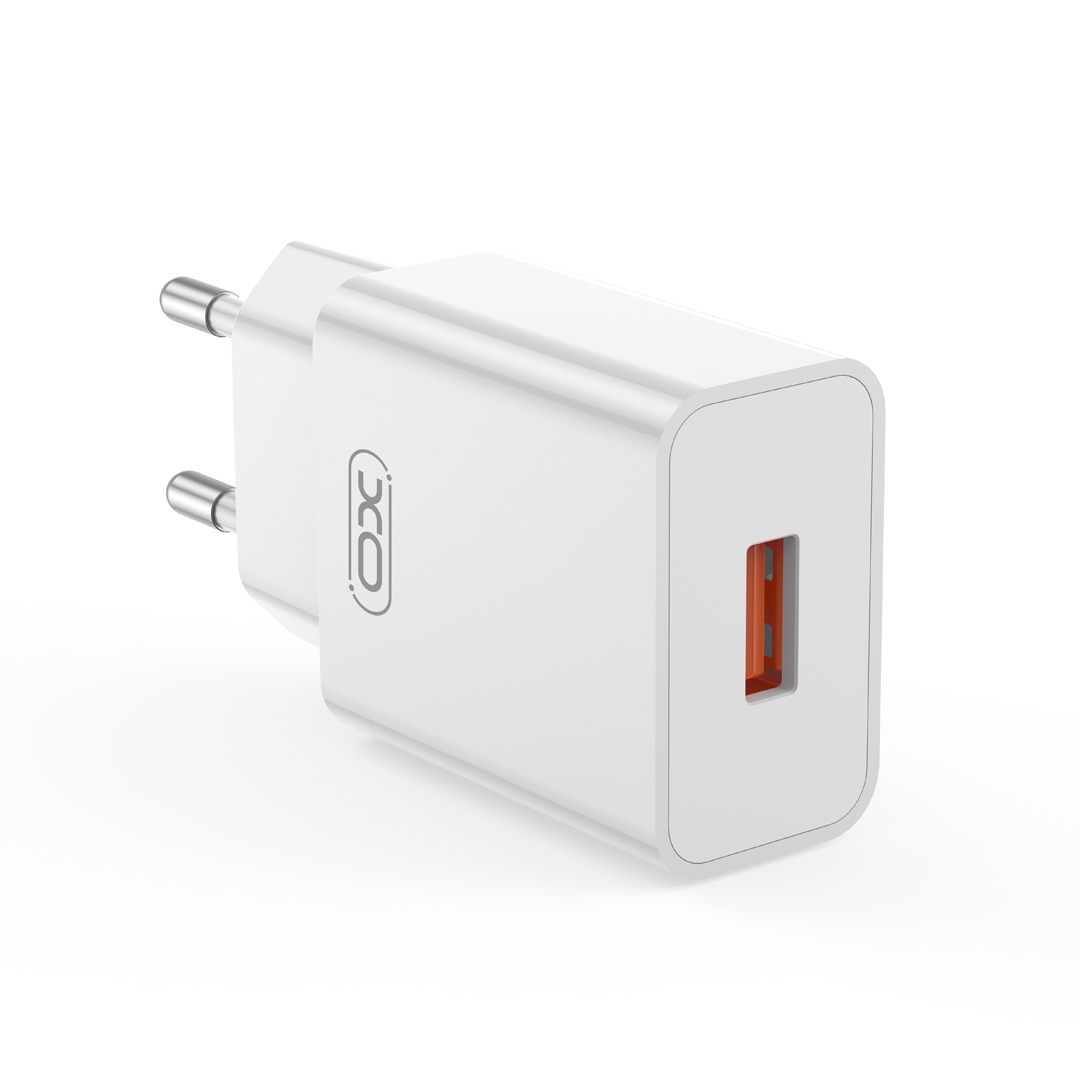 XO L127 EU USB-A QC18W Fast Charger white