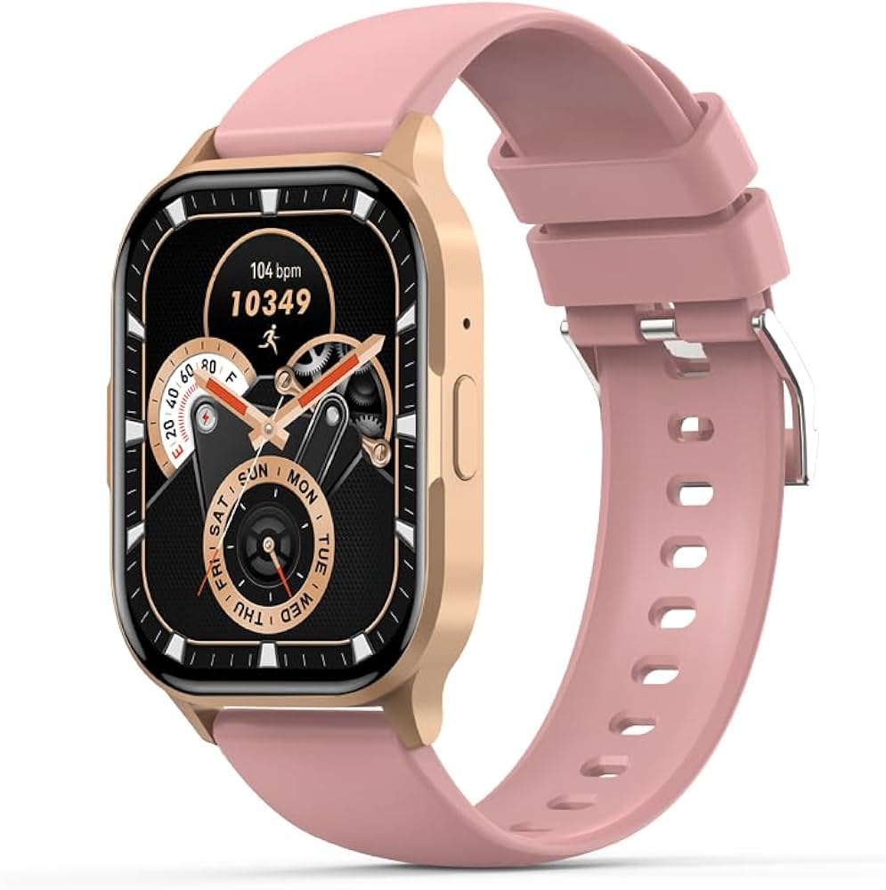 XO J10 AMOLED Screen Star Mist Magnetic Square Smart Sports Talking Watch Pink