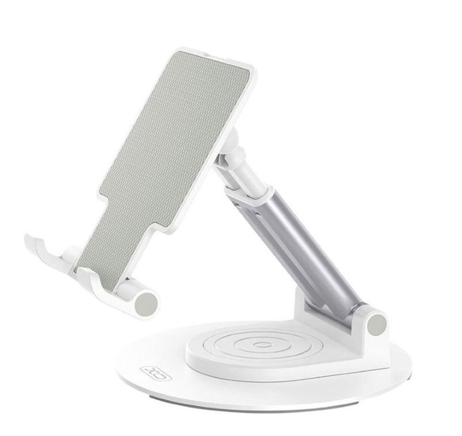 XO C139 Desktop 360° rotating metal round base stand White