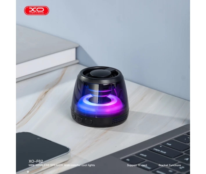 XO F62 mini Magnetic Portable Bluetooth Audio 5W (Accessories: Magnetic Ring + Lanyard + Data Cable)