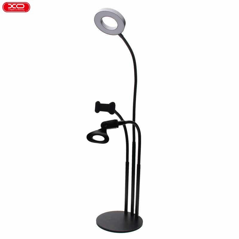 XO BGD006/  LS-90-6 3.5-inch disc base single head 3 in 1(with mic hose clamp) web broadcast Black