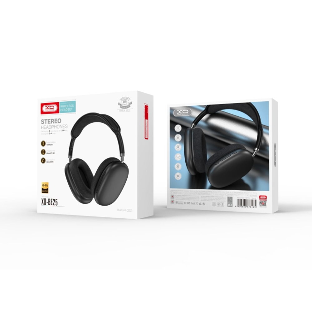 XO BE25 Stereo Wireless Headphone Black
