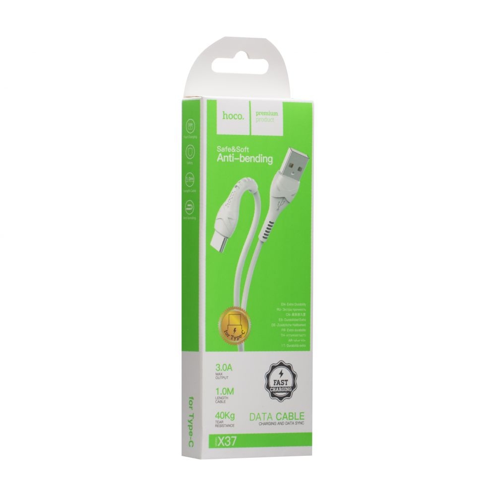Cable Hoco X37 Cool Power Charging Type-C (Белый)