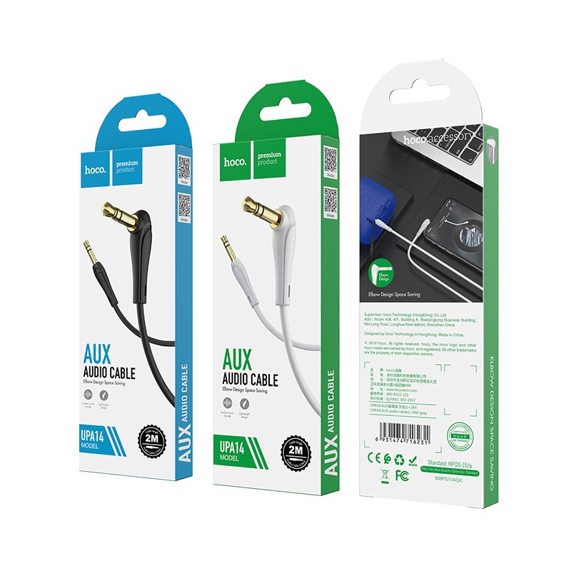 Cable Hoco UPA14 AUX audio black