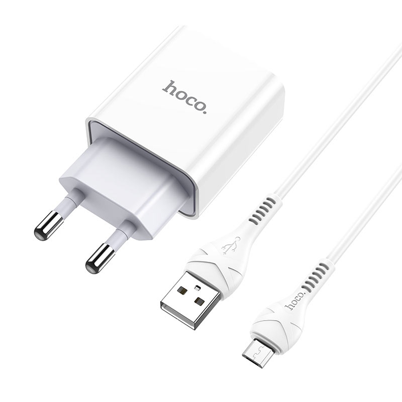 Сетевое Зарядное Устройство Hoco C81A Micro (Белый)