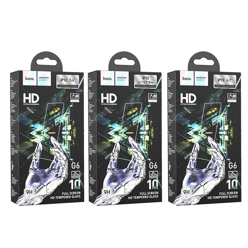 Hoco Instant full screen high-definition tempered film set for iPhone12 mini(G6)