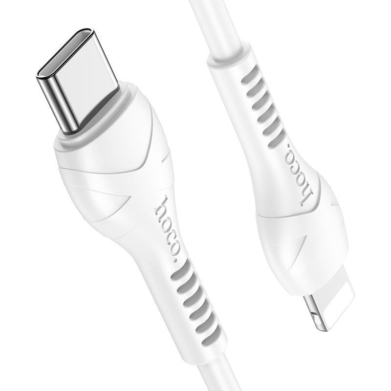 Cable HOCO X55 PD Lightning to Type-C charging cable, white
