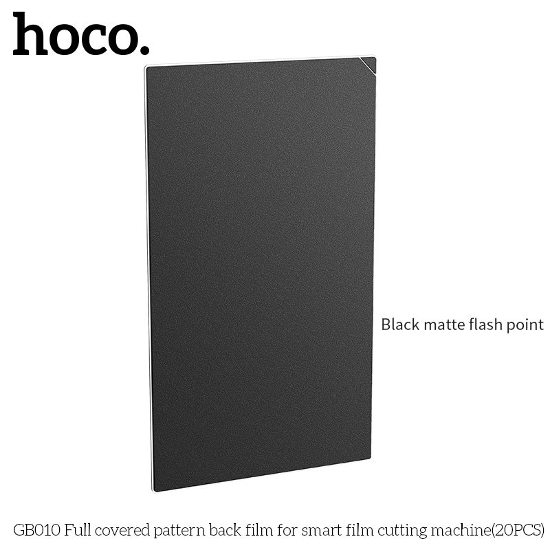 Hoco GB010 Full covered pattern back film for smart film cutting machine(20PCS) Black