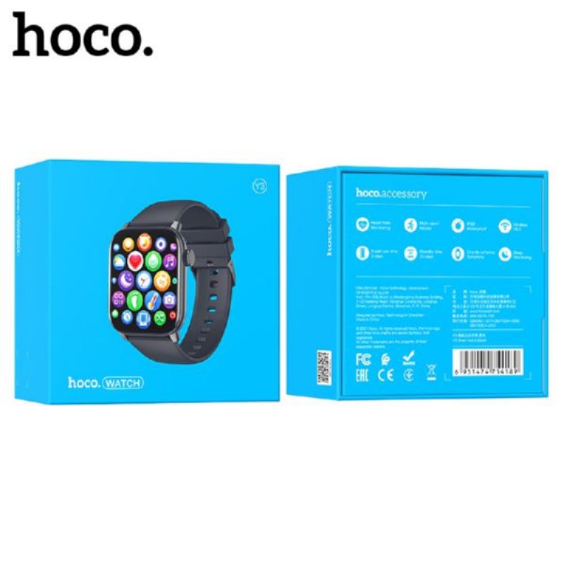 Hoco Y3 Smart watch, black
