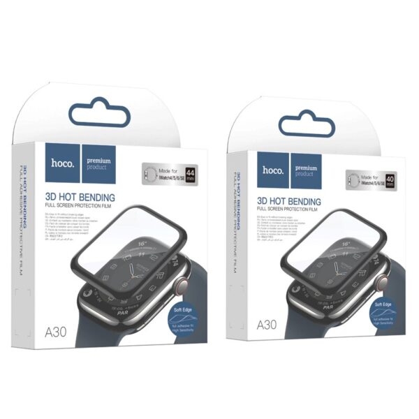 Hoco 3D Hot bending full adhesive protective film for iWatch Series7(45mm)(A30) black