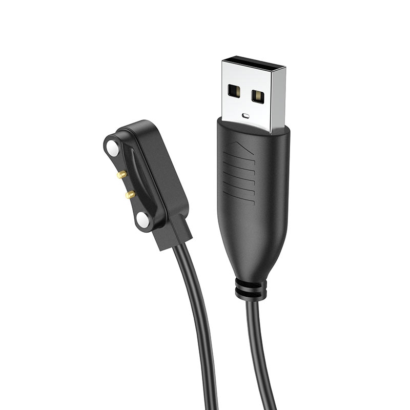 USB Кабель (магнитный) для зарядки HOCO Y5 Pro/Y7/Y8 Smart watch Black