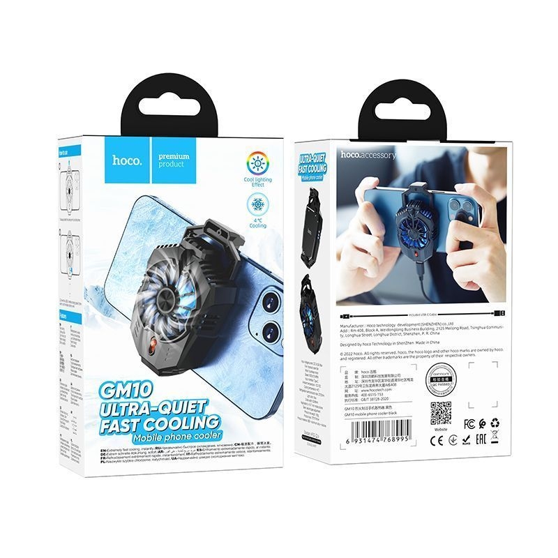 Hoco GM10 mobile phone cooler black