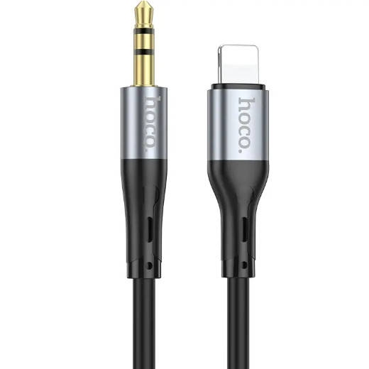 HOCO UPA22 iP silicone digital audio conversion cable black
