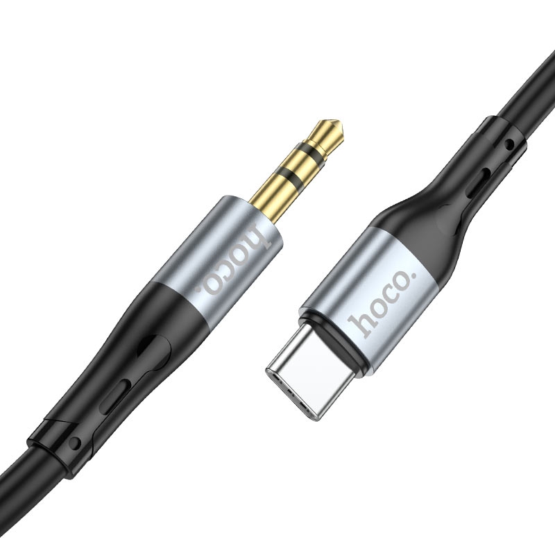 HOCO UPA22 Type-C silicone digital audio conversion cable black