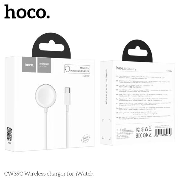 Wireless charger Hoco CW39C for iWatch white