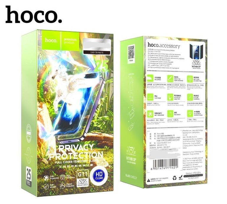 Hoco Full screen HD privacy protection tempered glass set for iP7 Plus/8 Plus(25PCS)(G11) black