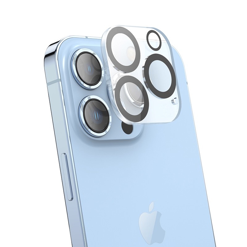 Hoco 3D all-inclusive night shooting circle lens glass set for iPhone 13 Pro/13 Pro Max (G13) black
