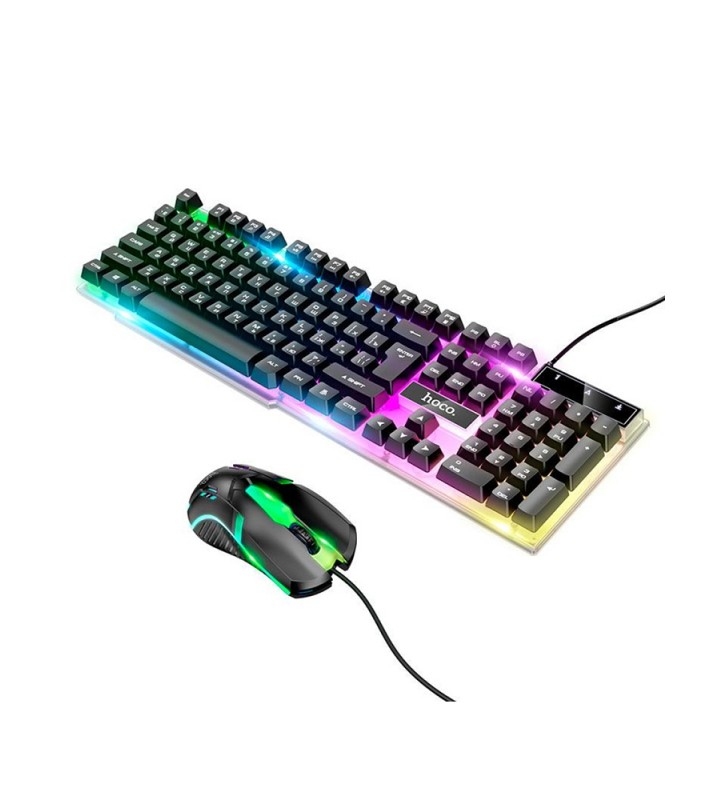 GM18 Luminous gaming keyboard and mouse set(Russian version) black