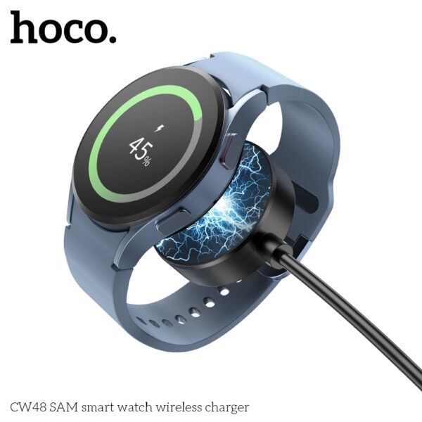 ЗУ для Samsung Watch HOCO CW48 SAM smart watch wireless charger Black