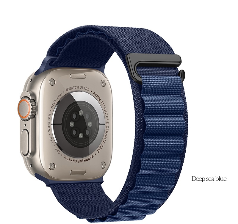 Hoco WA20 Climbing series alpine loop nylon strap(42/44/45/49mm) deep sea blue