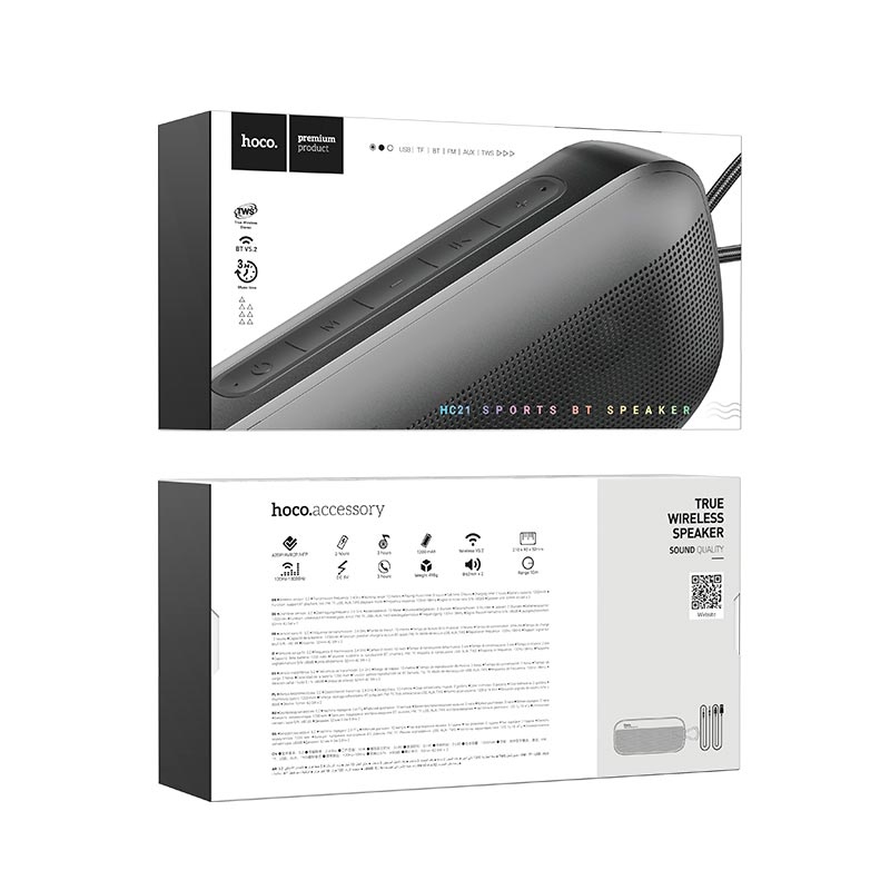 Hoco HC21 Shadow sports BT speaker black
