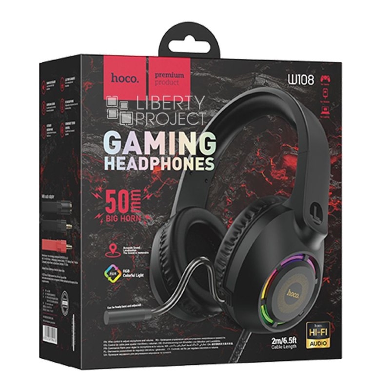 Hoco W108 Sue headphones gaming black