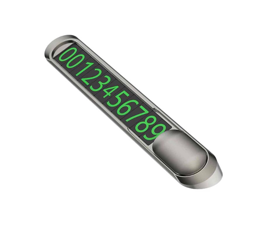 Wiwu Lotto Vehicle Temporary Parking Card CH021 Silver
