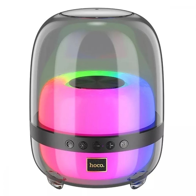 Hoco BS58 Crystal colorful luminous BT speaker magic black night