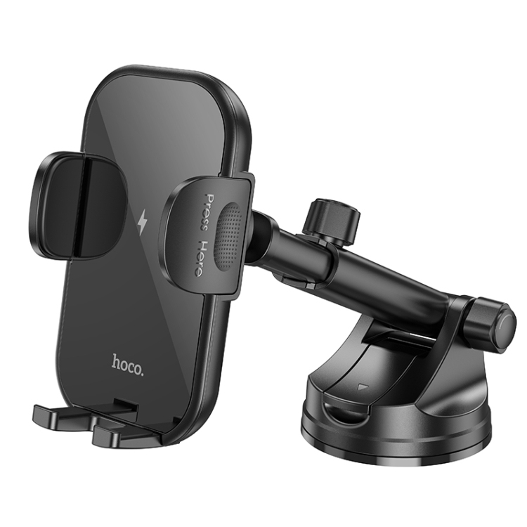 Hoco HW5 Journey wireless fast charging car holder(center console) black
