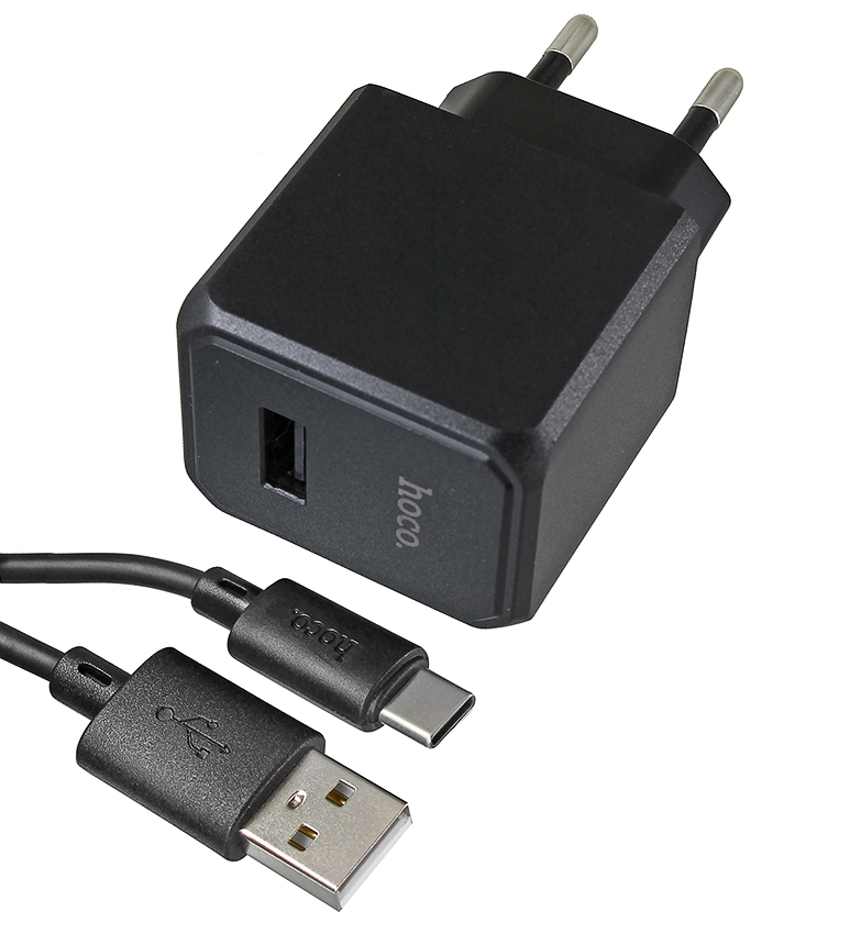 Hoco CS11A Ocean single port charger set(Type-C)(EU) black