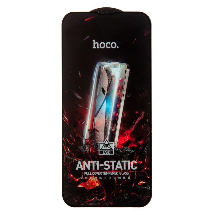 Hoco Full screen HD anti-static tempered glass set for iPhone 15 Pro (G10) black
