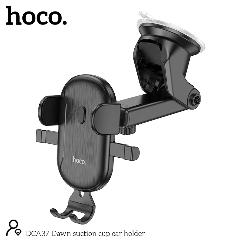 Hoco DCA37 Dawn suction cup car holder black