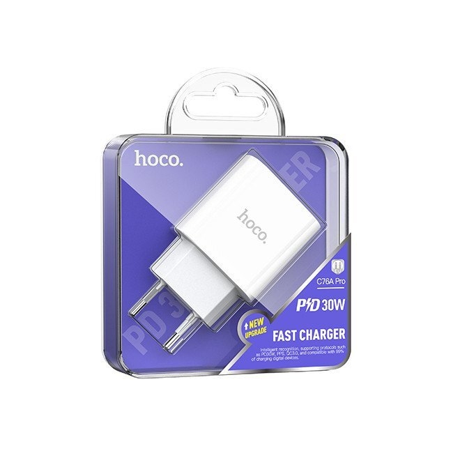 Hoco C76A Pro Majestic single port PD30W charger(EU) white