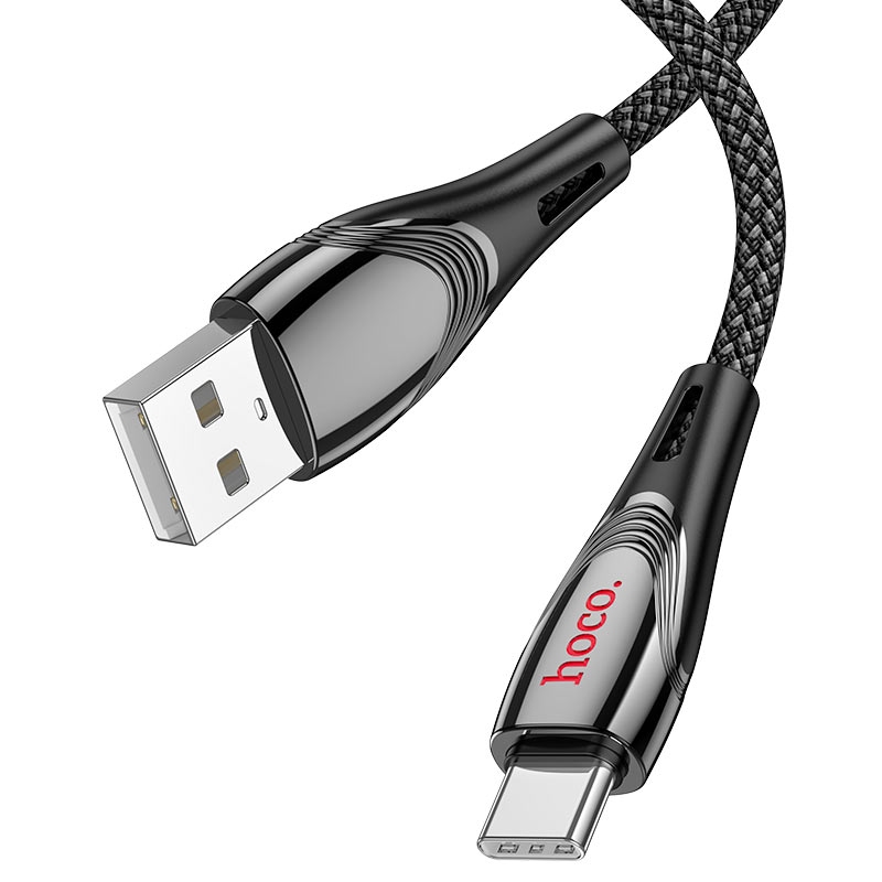 Hoco U133 Monte charging data cable Type-C black
