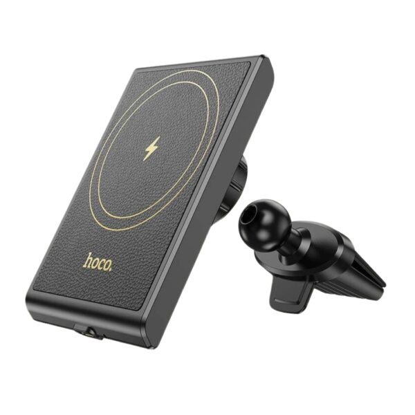 HW19 Precious magnetic wireless fast charging car holder(air outlet) black