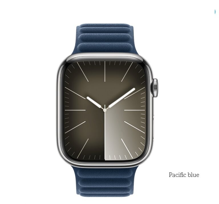 Hoco AS100 Woven fabric magnetic watchband for iWatch(42/44/45/49mm) pacific blue