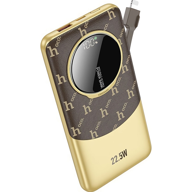 Power Bank Hoco Q29 Nobility 22.5W+PD20W with cable(Type-C) 10000mAh (Коричневый)