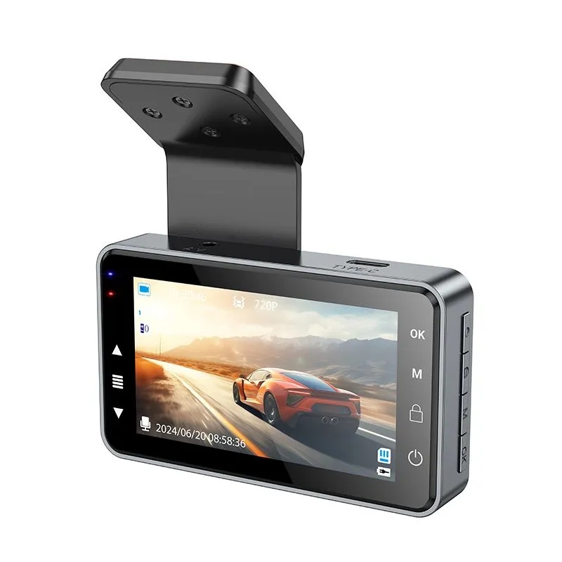 Hoco DV9 3-inch screen driving recorder (720P) metal gray