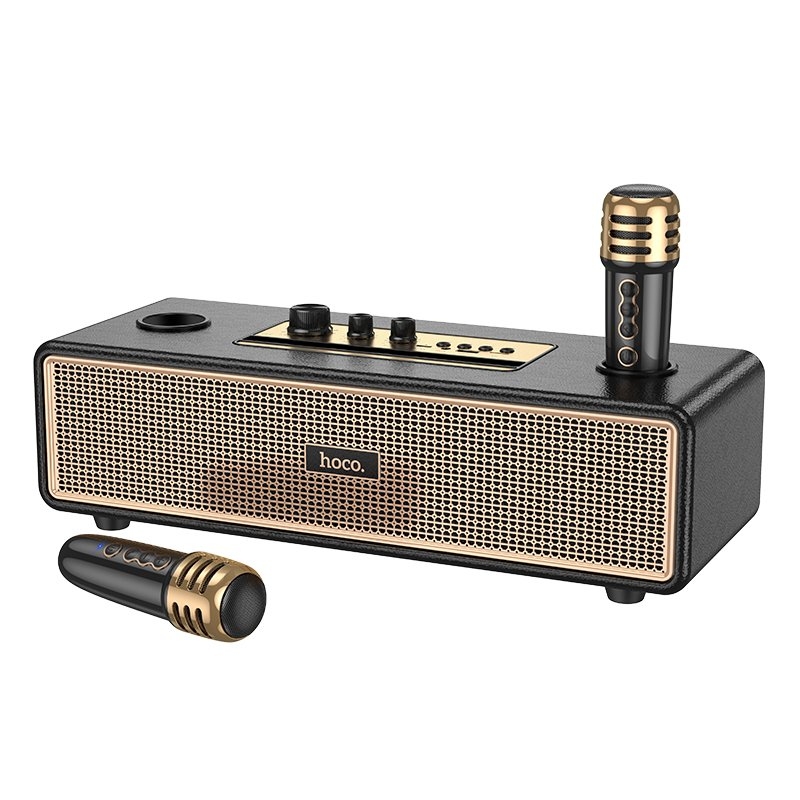 Hoco BS63 Graceful wireless dual-mic BT speaker black