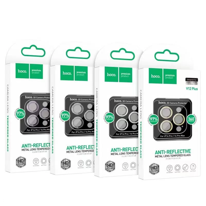 Hoco 3D Eagle eye metal lens film for ip16/16 Plus(V12 Plus) black
