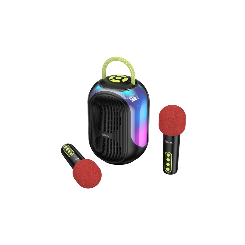 Hoco DS68 Cool RGB BT speaker with two microphones black