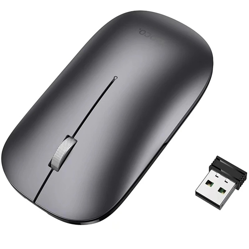 Hoco GM43 Adelanto dual-mode wireless mouse(rechargeable version) deep space gray