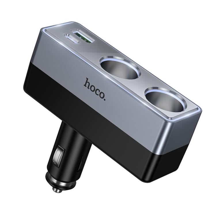 Hoco Z65B Smart dual cigarette lighter(PD48W/1A1C) car charger black