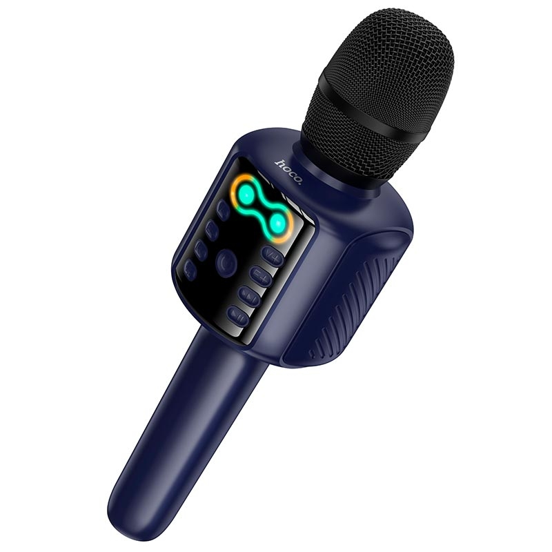 Hoco L24 Shine karaoke microphone blue