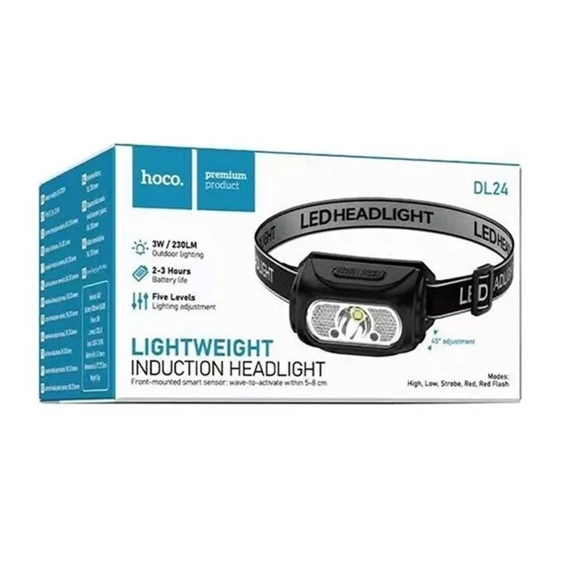 Hoco DL24 Cliff outdoor headlight black