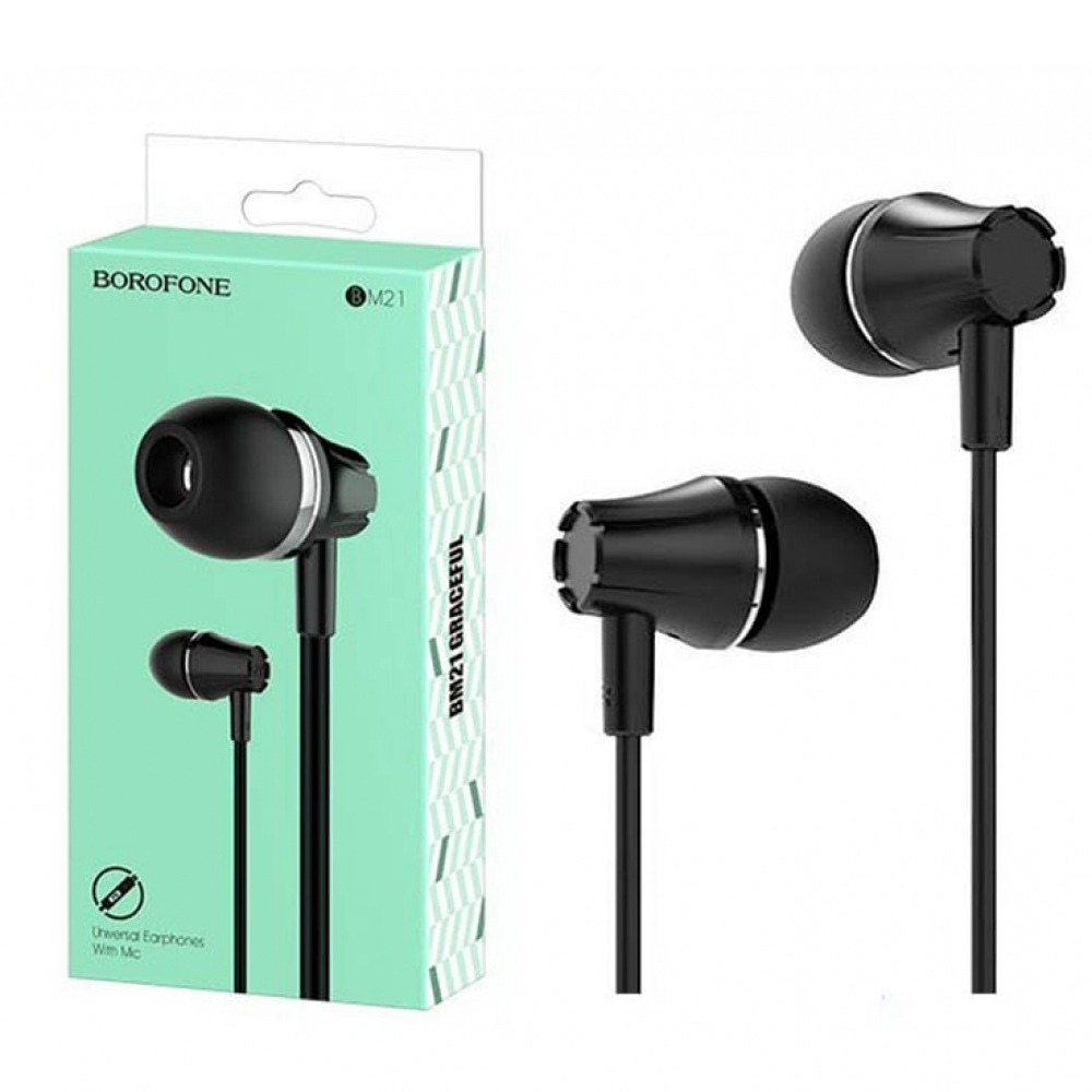 Наушники BOROFONE BM21 Graceful with mic black