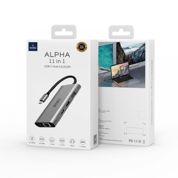 Wiwu Alpha 11 in 1 gray