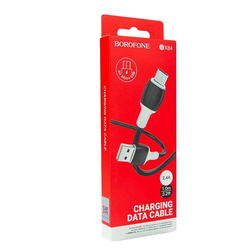 USB Borofone BX84 Micro 2.4A (Чёрный)