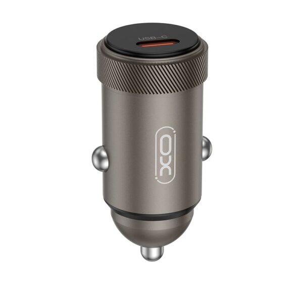 XO CC70 mini Metal Single PD30W Car Charger black