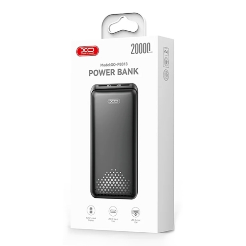XO PB313 Light display mobile power 20000mAh Black